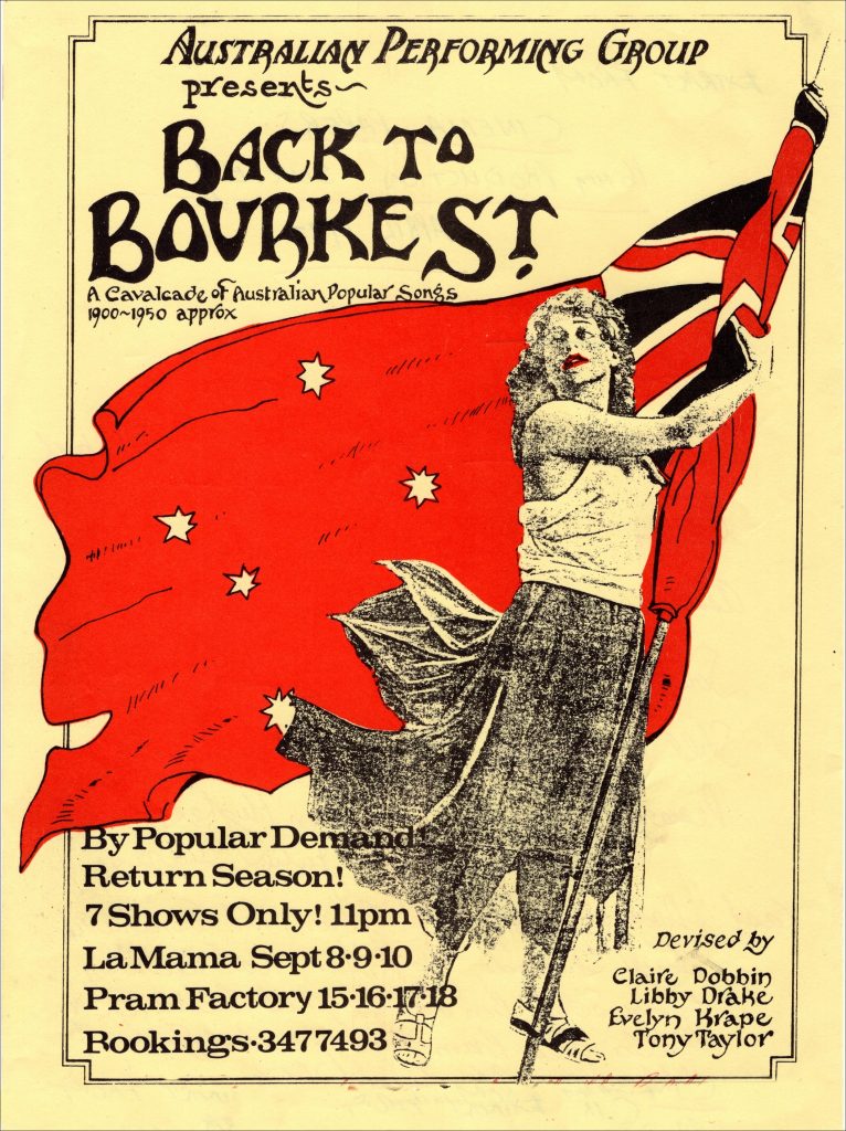Poster Back To Bourke St Sept 1977